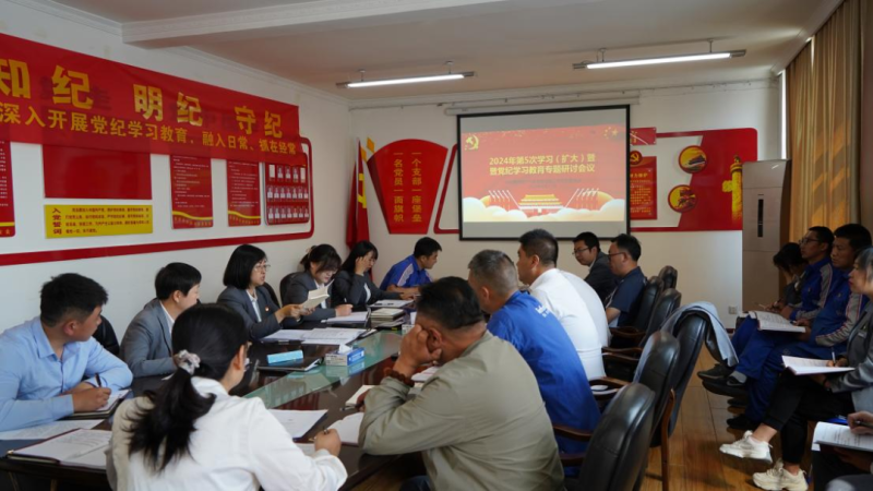 物產(chǎn)汽貿(mào)公司黨支部召開2024年第五次學習（擴大）會暨&ldquo;知敬畏、存戒懼、守底線&rdquo;專題研討會議
